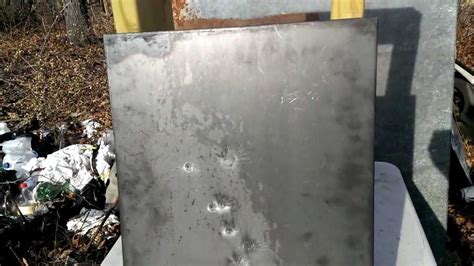 would heavy steel gauge cabinet stop bullets|plate of steel for hunting bullets.